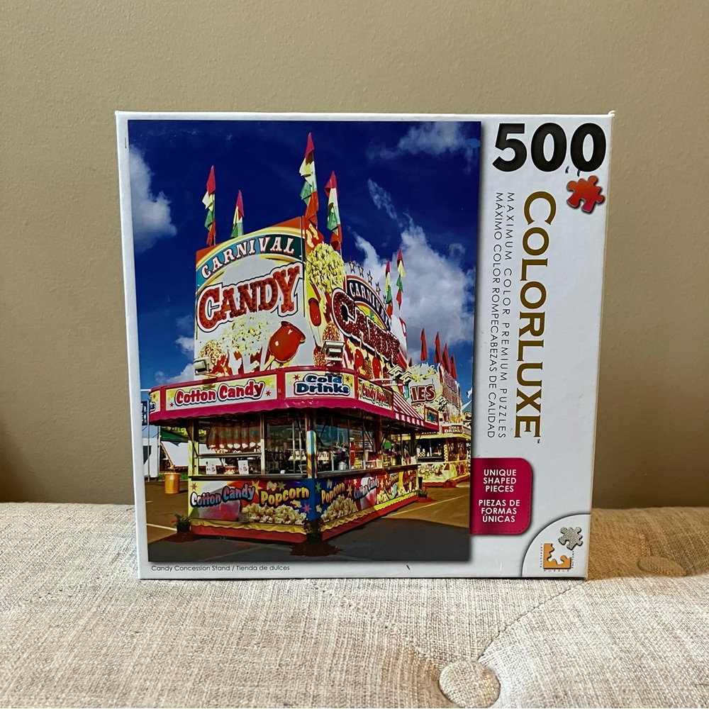 Lafayette 500 Piece Colorluxe Puzzle "Candy Concession Stand" 18" x 24"